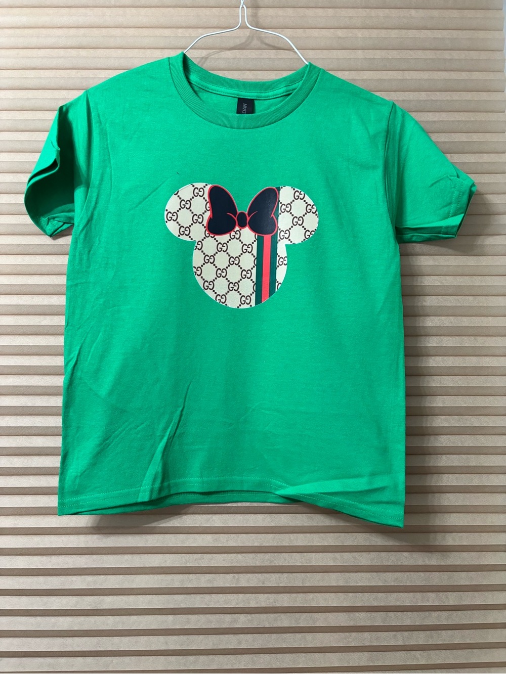 NEW size Small Kids Bright Green Graphic Tee with Icon Print